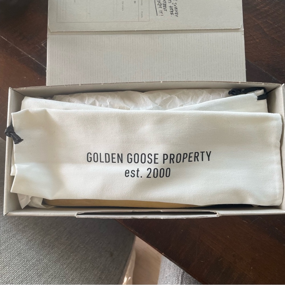 Golden Goose‎ Superstar Sneakers Mesh and Leather size 42/US 12 Orange Black - Picture 11 of 14